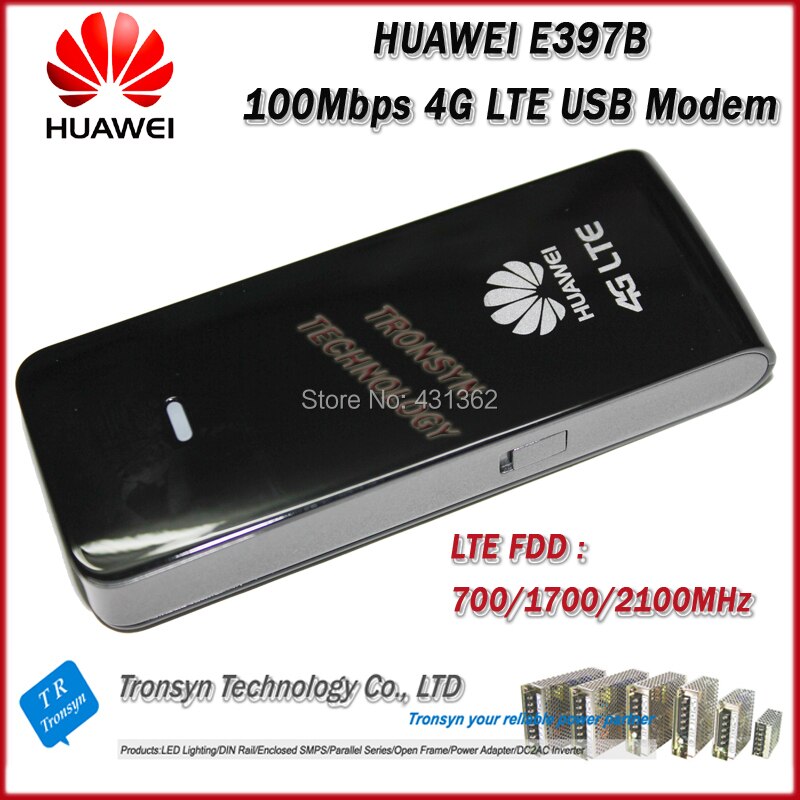 brandneues original 100 Mbps huawei e397b-501 4g usb-sim-karte modem LTE-Unterstützung fdd 700/1700/2100 MHz