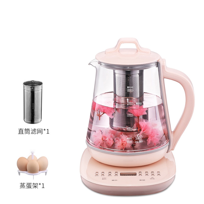 1.8L Pink multifunctional health pot health kettle household electric kettle 220v tea pot