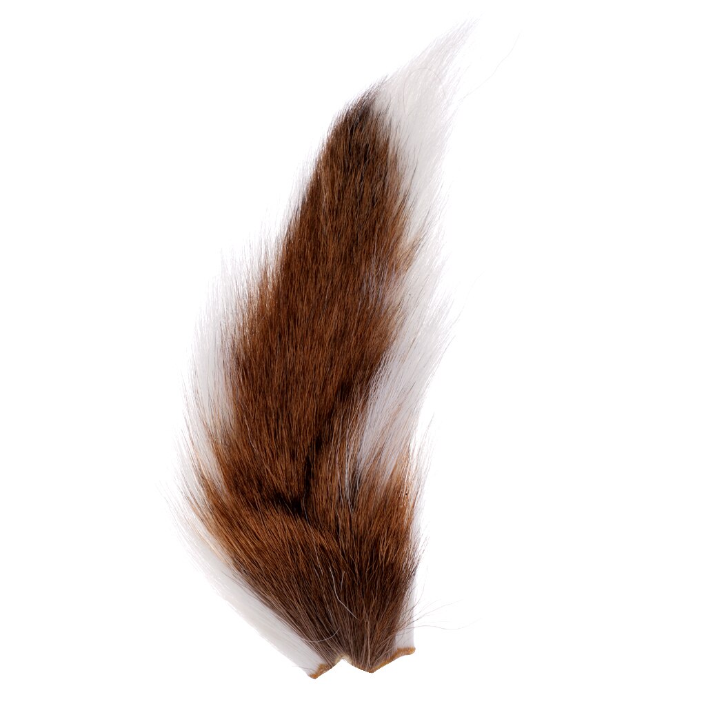 Cola de ciervo grande Northern Bucktail, atado de moscas, pelo largo Premium,