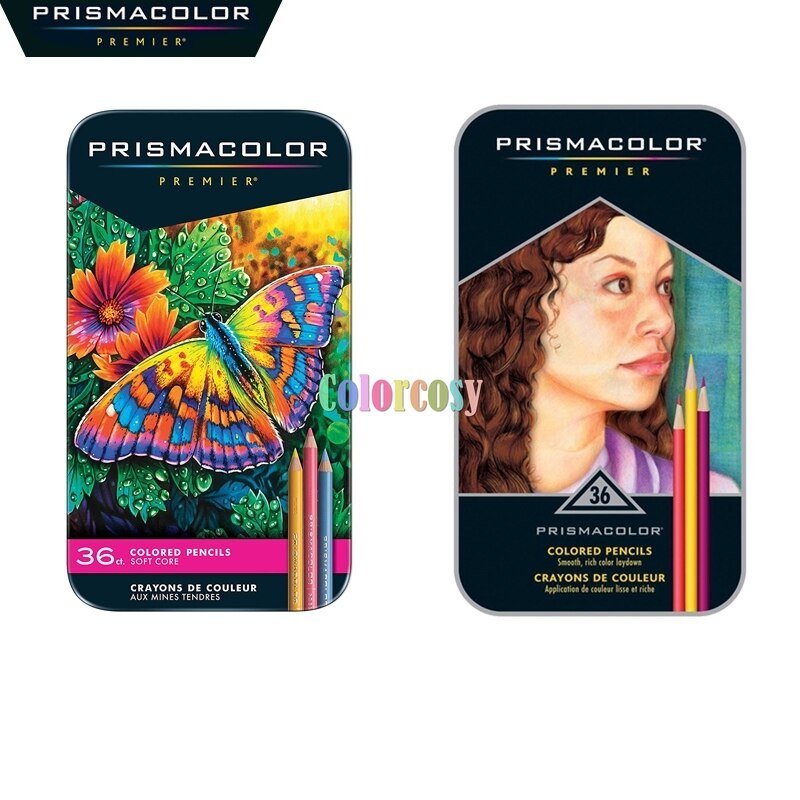 Prismacolor Pencil 150 132 Premier Soft Set Coloured Genuine Assorted Colors ,Perak Horse Oily Color Drawing Pencils Box: 36 color