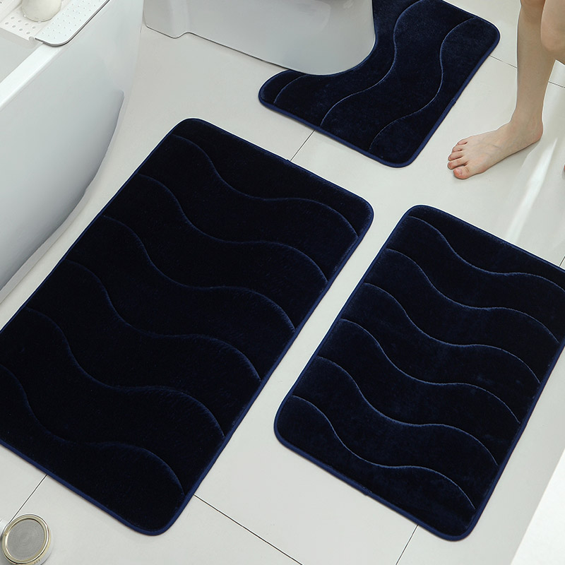 Prysznic z wzorem fal, mały dywanik, umywalka, chłonna podkładka strąk stopy, wycieraczka robić łazienki, nowoczesna mata dekoracyjna robić domu.: Czerwony