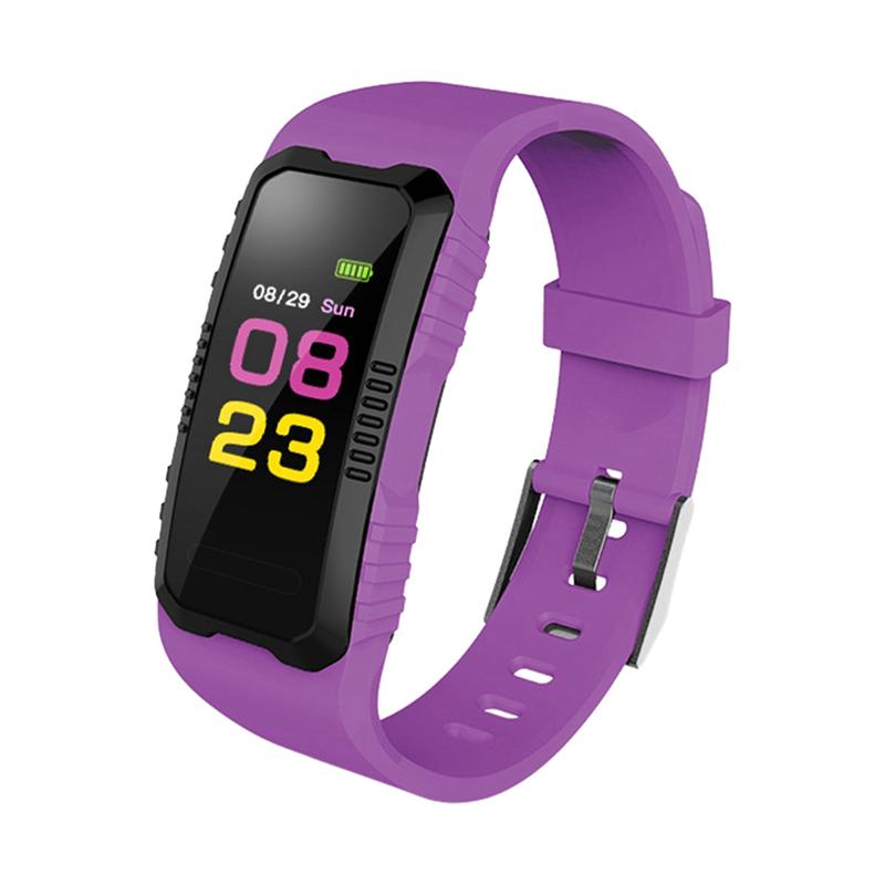 H2 slimme polsbandjes met touchscreen, fitnesstracker, waterdichte sporthorloge: Paars 