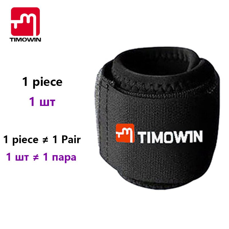 TIMOWIN 1 PCS Verstelbare Compressie Polsband Polssteun Pulseira bileklik Bandage Pols Brace Pols Wraps Palestra Armbandjes: Black