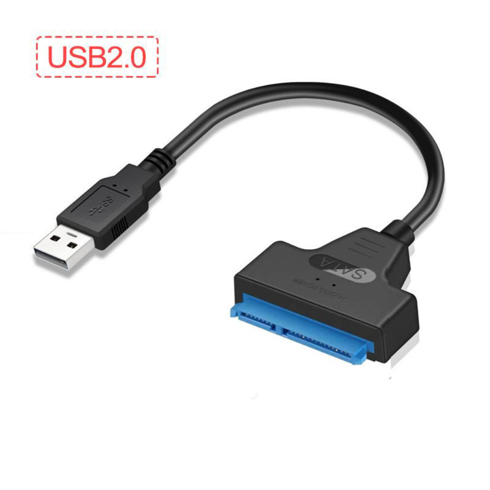 USB SATA 3 Cable SATA To USB 3.0 / USB 2.0 Cable Adapter Support 2.5 Inch/3.5 Inch External SSD HDD Hard Drive Sata III Dc Power: GRAY