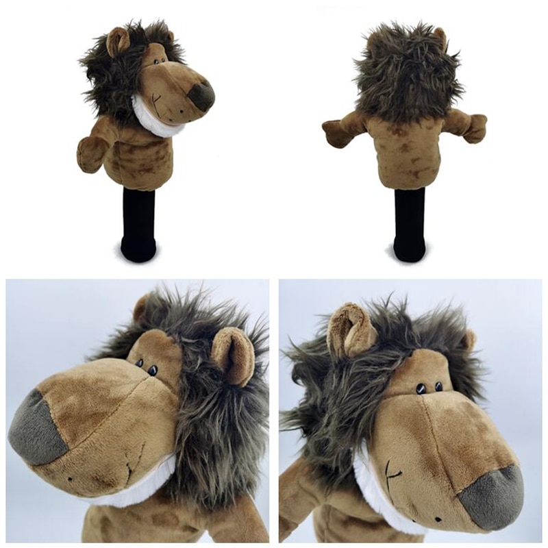 Capa de cabeça de golfe de todos os tipos de animais, capa de mascote de golfe com encaixe para madeira de bilhar, novidade, presente fofo, masculino e feminino