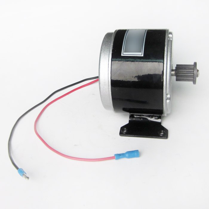 Cepillo de MOTOR eléctrico para e-bike, SCOOTER GO-KART con soporte de montaje, 24V DC 14A 250W