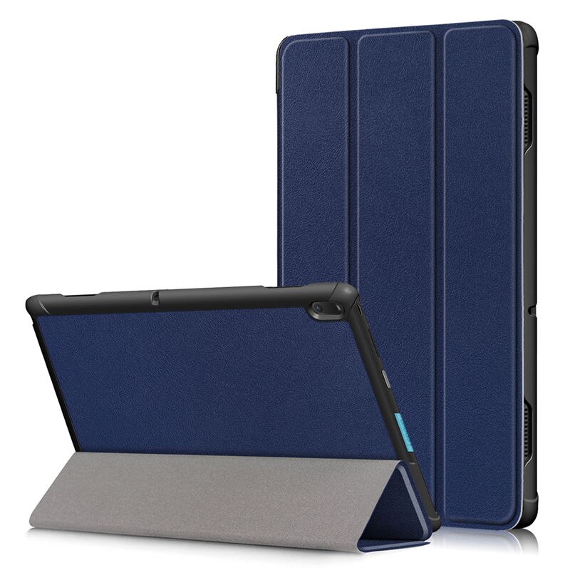 Ultra Slim Magnetic Folding abdeckung Fall Für Lenovo Tab E10 TB-X104F TB X104F PU Leder Stand Abdeckung Für Lenovo Tab e10 Funda fall: Dark blue