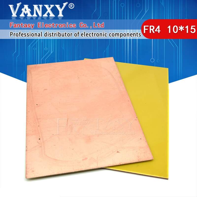1 st  fr4 pcb 10 x 15cm 10*15 enkelsidig kopparklädd platta diy pcb kit laminat kretskort