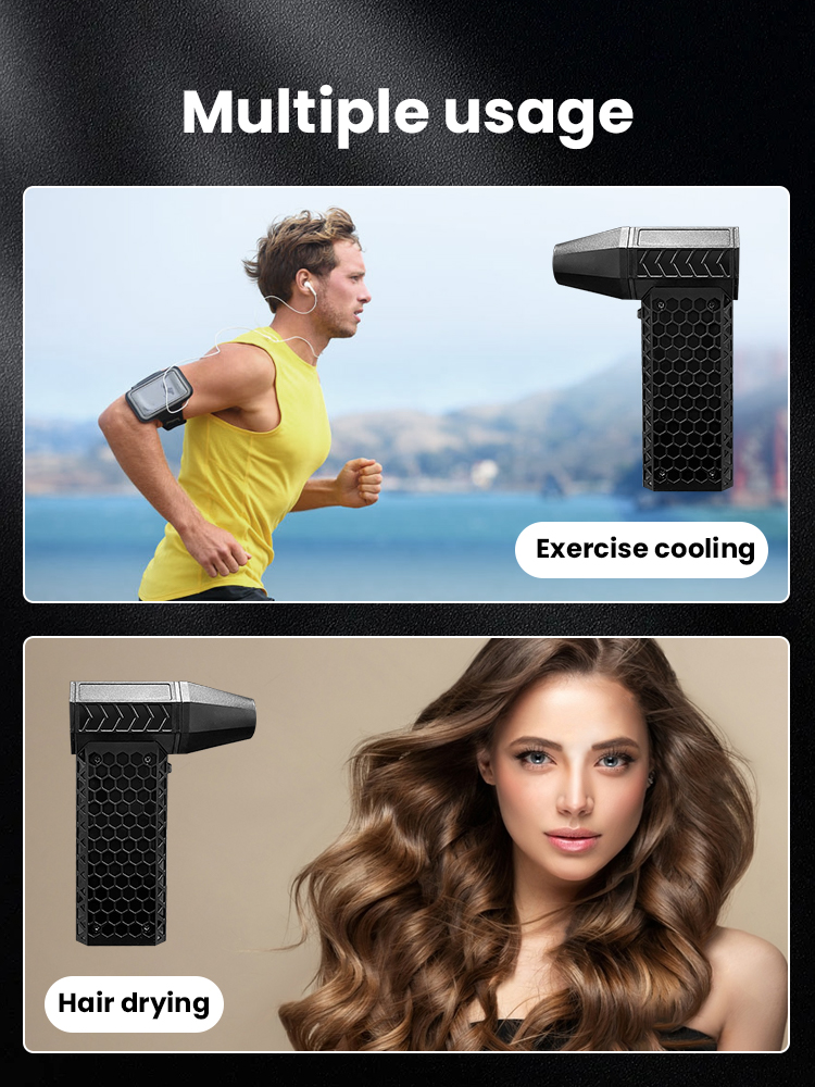 ventilador turbo jet 130000 Mini soplador de aire sin escobillas RPM, plumero de aire eléctrico, soplador violento Turbo, limpieza y secado de coches recargables