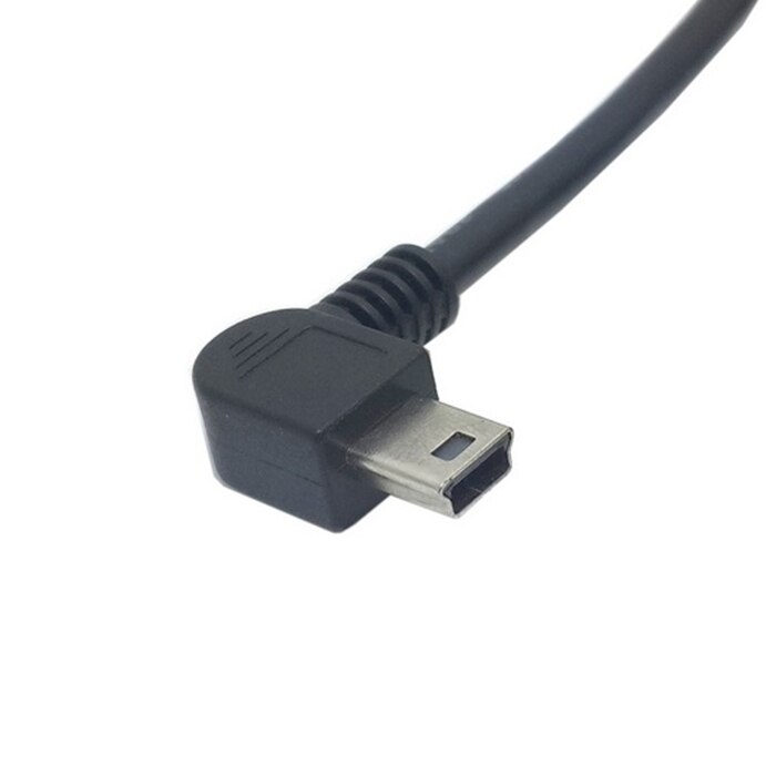 Zihan USB 2.0 male to Mini USB type Male Left Angled 90 degree 5pin data charge cable 50cm