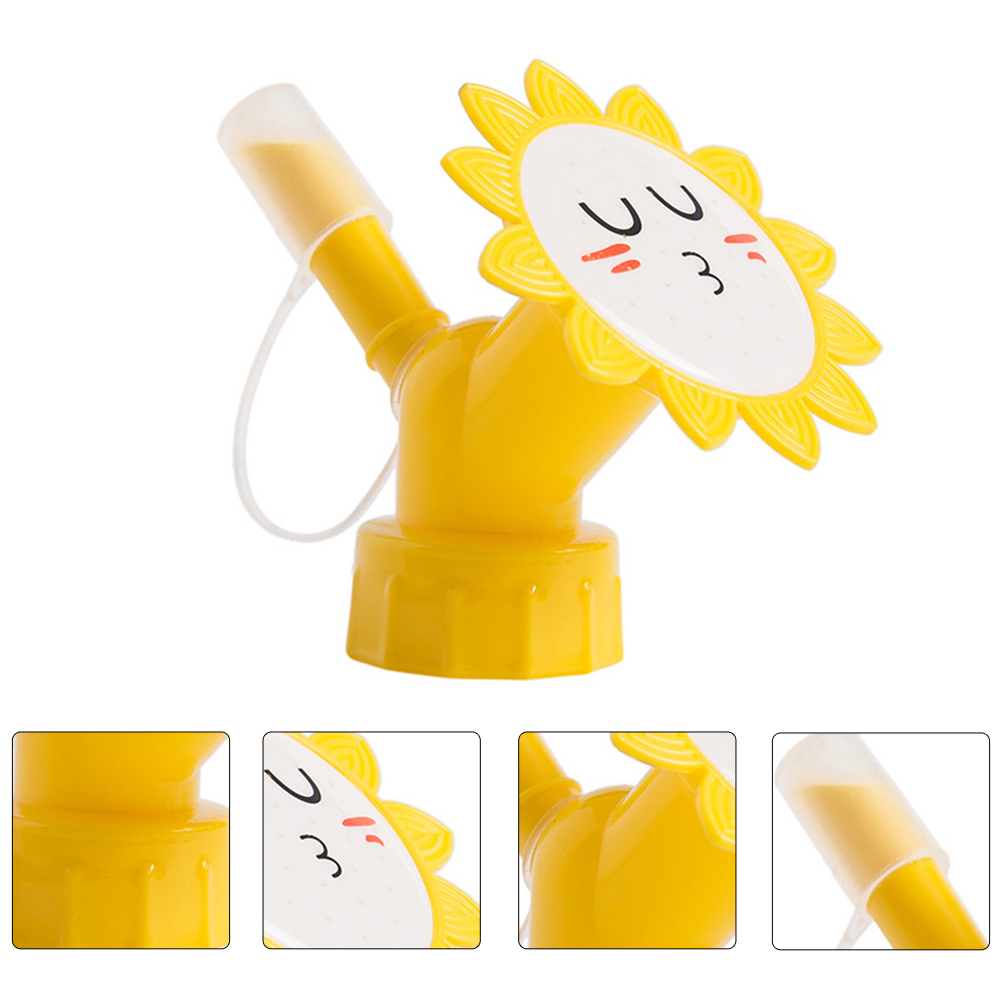 6pcs Simple Durable Funny Bottle Sprinkler Spouts Sprinkler Spouts Bottle Water Sprinklers: Yellow
