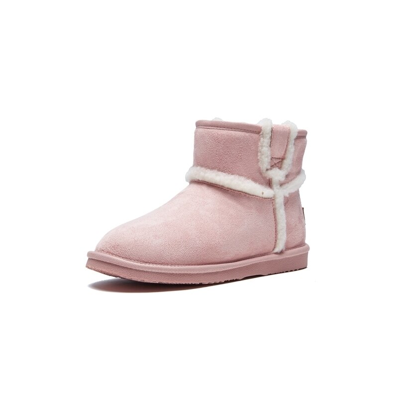 Balabala Inter Meisjes Mode Snowboots Verdikte Kinderen Katoenen Schoenen Warme Pluche Zachte Zool Meisjes Ski Laarzen: Pink / 34