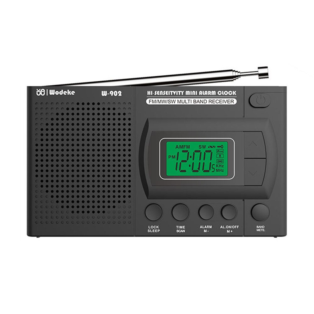 Portable Digital Radio LCD Display FM AM SW Radio with BT Speaker: Default Title