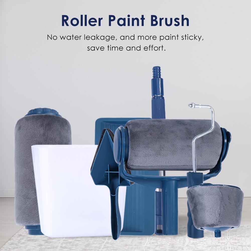 5/8pcs Multifunctional Paint Runner Pro Roller Brush Tool Set Paint Roller Set Room Wall Painting Brushes Set Home Repack Tool