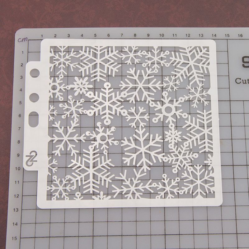 Snefnug stencils skabelon maleri scrapbooking prægning stempling album kort