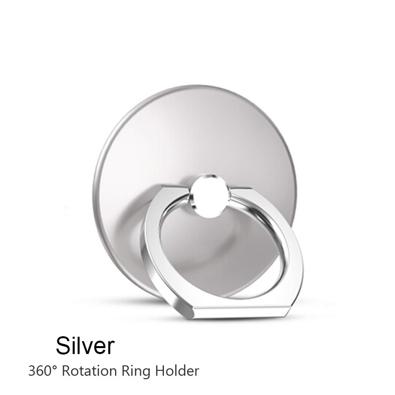 Ring Beugel Telefoon Terug Zuig Vinger Ring Ondersteuning Houder Kickstand Voor Iphone 11 Samsung S9 Xiaomi Huawei Mobiele Telefoon Beugel: Yuan-Silver