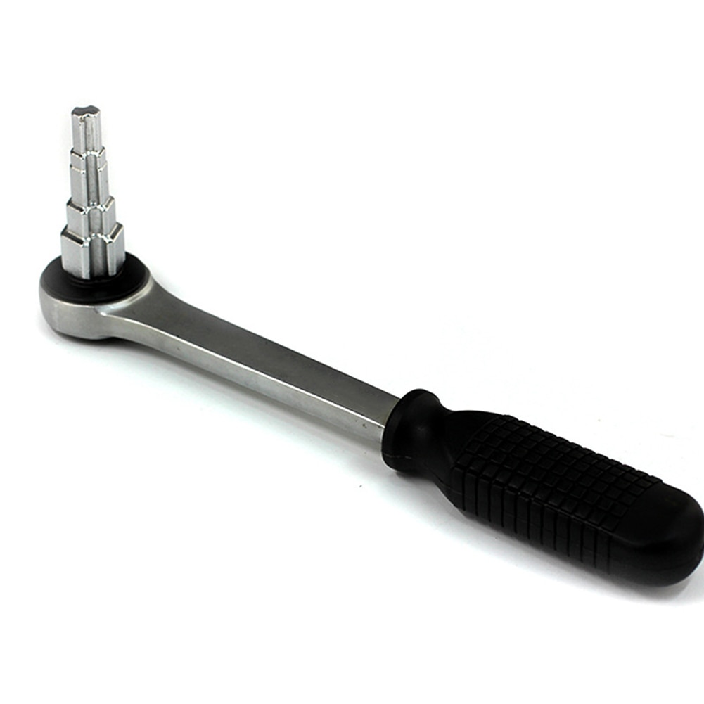 Practical Carbon Steel Hand Tool Radiator Spanner 10-21mm Useful Ratchet Handle For Radiator Valves Stepped Durable For Nipples