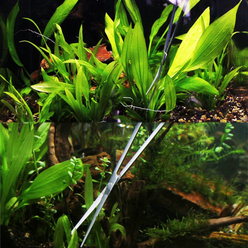 3/5Pcs Aquarium Pincet Tank Aquascaping Gereedschap Aquarium Schaar Rvs Waterplanten Set Aquarium Onderhoud Tool