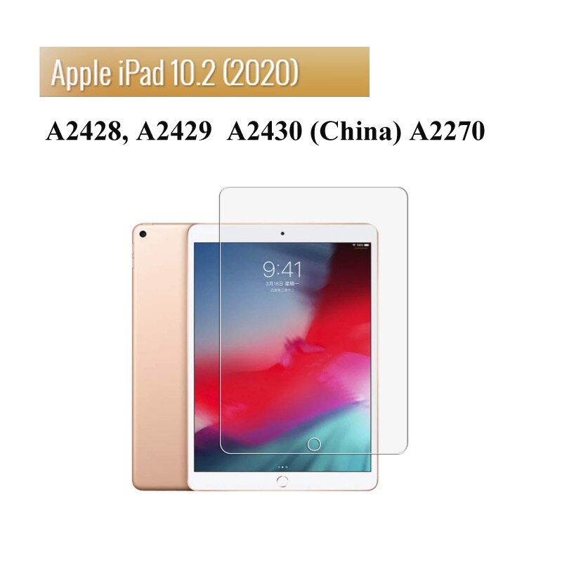 4 2020 Protetor De Tela de Vidro temperado Para iPad air Para ipad 10.2 2019 mini 1 2 3 4 5 9.7 2018 Pro 11 10.5 Película Protetora: ipad 10.2 2020