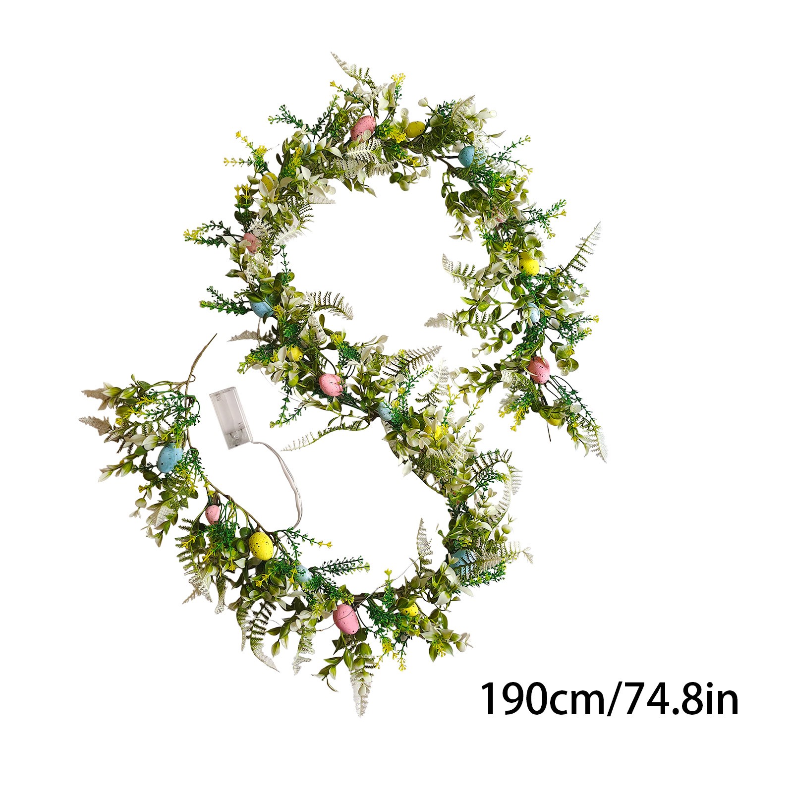 Garland Voor Mantel, Norfolk Krans Pasen Decoraties Paasei Krans Wijnstok Ring Hanger Groen Interieur Raam Decor: Default Title