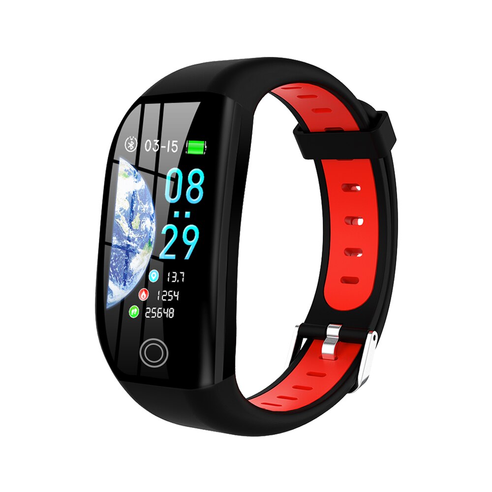 F21 Fitness Trackers IP68 Waterproof Activity Tracker IP68 Waterproof Heart Rate Blood Pressure Sleep Monitor for Women Men Kids: Red