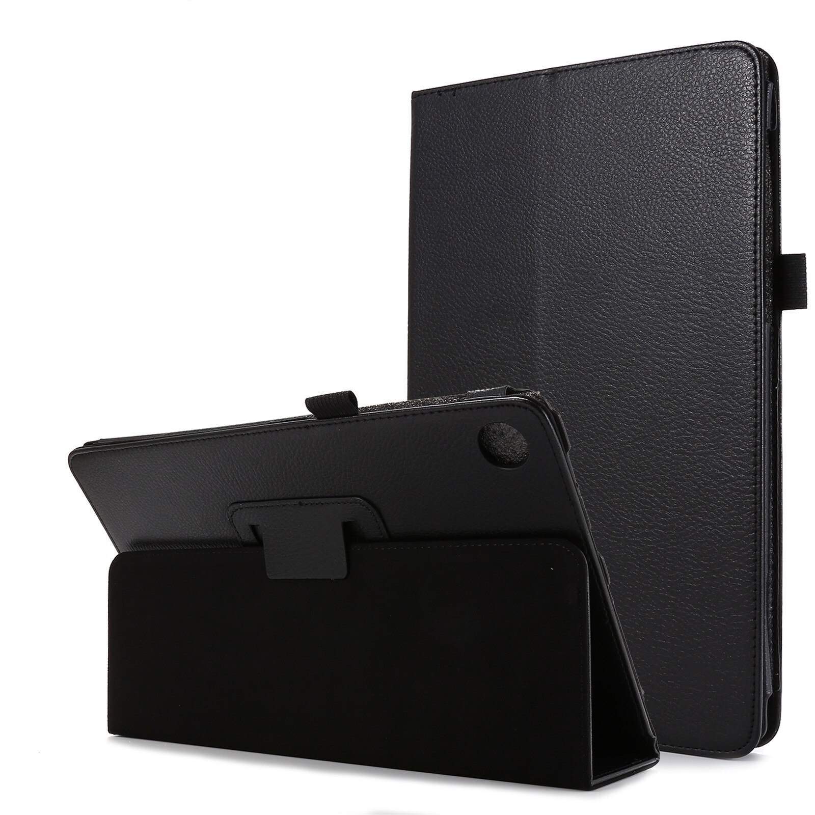 for Lenovo Tab M10 FHD Plus Tablet Case for 10.3Inch TB-X606F Tablet PC Folding Folio Case Protective Cover Protetor Stand: Black