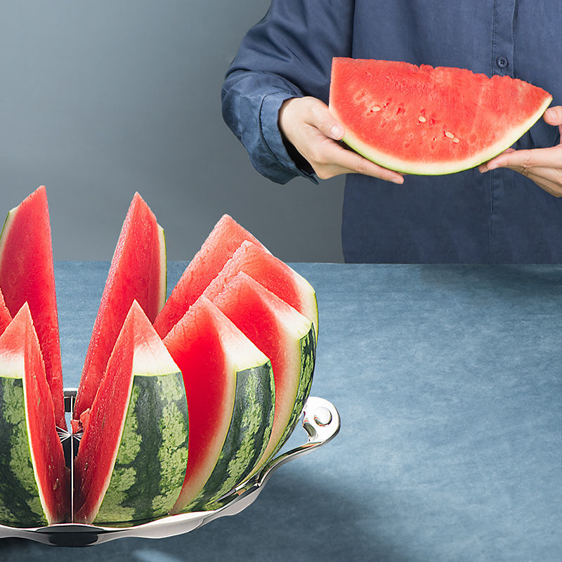 Coupe-pastèque Jumbo en acier inoxydable, coupe-segment de Melon, outil de séparation des tranches de fruits, Gadgets de cuisine