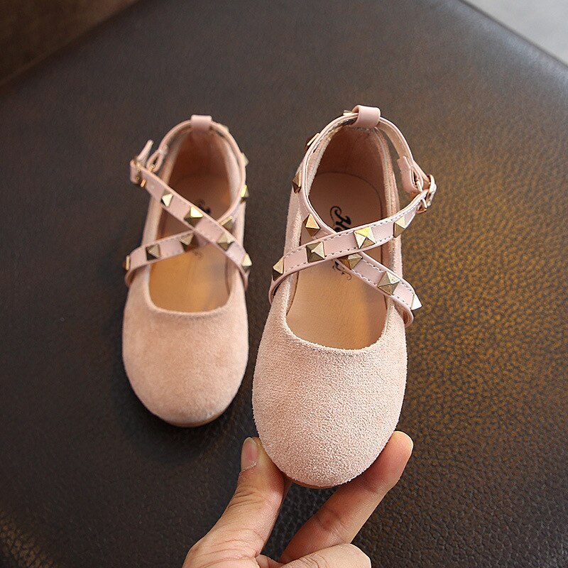 Lente Meisje Schoenen Suède Gladiator Baby Meisje Schoenen Klinknagel Prinses Sandalen Zachte Tong Meisje Schoenen Peuter d01092