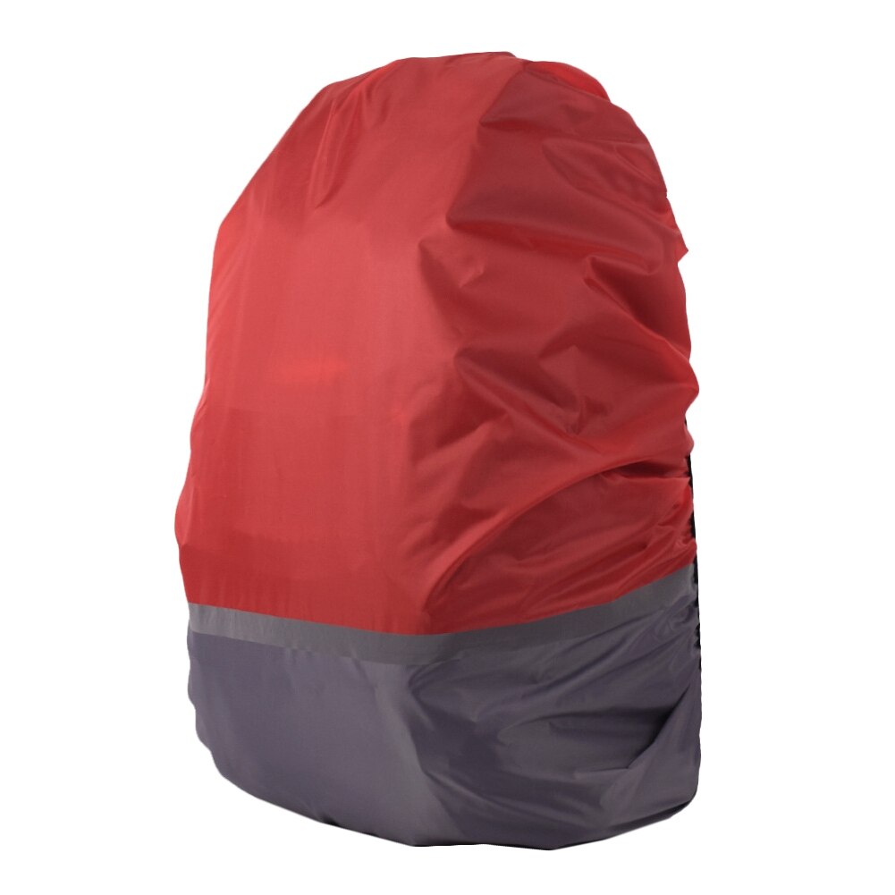 Rugzak Regenhoes 18-25L Reflecterende Waterdichte Tas Cover Outdoor Camping Reizen Regendicht Stofdicht Covers Voor Rugzakken: Rood