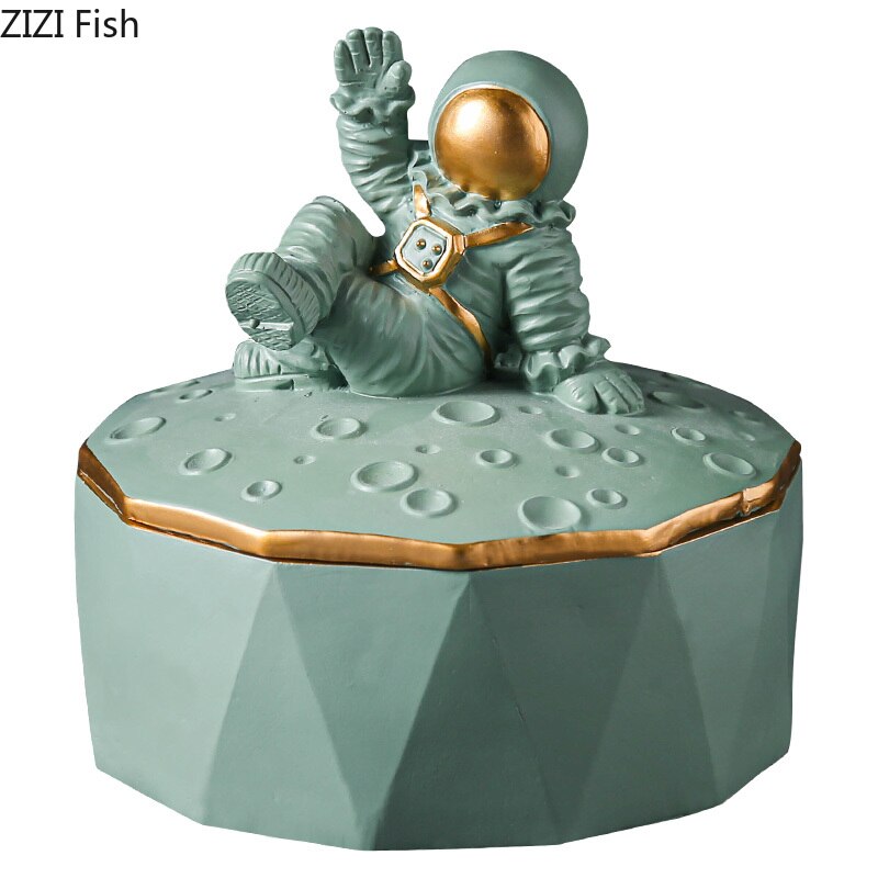 Astronaute décoratif lune stockage ornements Fruit bol dîner Table décor de bureau cosmonaute organisateur bols décoration de la maison
