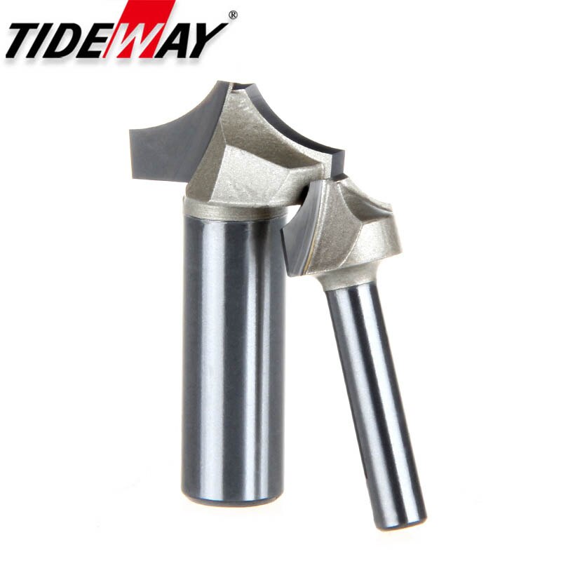 Tideway Tungsten Carbide Arc Router Bits R Angle Grade Woodworking Slotting CNC Tool Milling Cutter for Wood