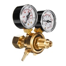 Dual Gauge Argon CO2 Gauges Pressure Reducer Mig Flow Meter Gas Control Valve Welding Regulator Argon Carbon Dioxide Regulator