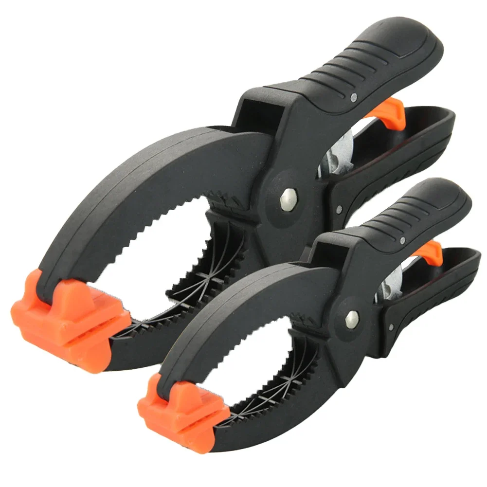 Abrazaderas de 6/8 pulgadas, abrazadera rápida de trinquete, abrazaderas de nailon de plástico DIY, Clip de resorte para fondo de estudio fotográfico de carpintería, 1 ud.