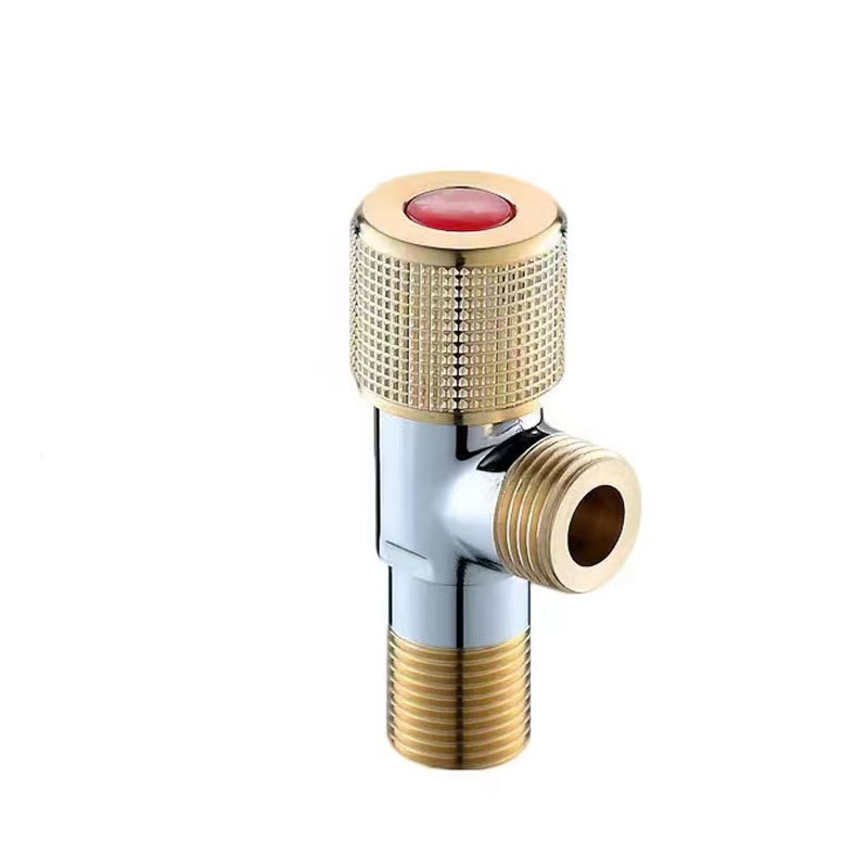 G1/2 Brass Angle Valve Water Stop Valve Bathroom Faucet Stop Valve Kitchen Sink Basin Triangle Valve Water Pressure Regulator: Bronze