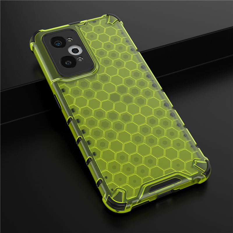 Voor Realme Gt 2 Gt2 Pro Case Hard Transparant Achterkant Cover Zacht Siliconen Frame Schokbestendig Telefoonhoesje Voor Realme Gt Neo 2 Neo2: Microvezel / Fluorescerend Groen