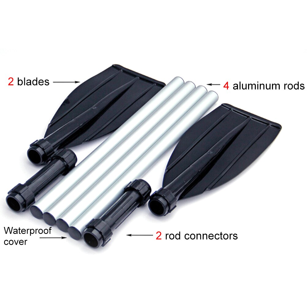 2Pcs Aluminium Boat Paddles 126cm Detachable Quick Release Surfing Paddle Canoeing Oars Rowing Boating Accessories