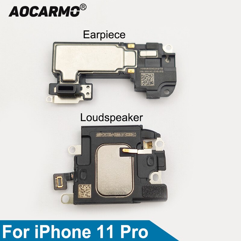 Aocarmo Für iPhone 11 Profi oben Hörer Ohr Lautsprecher Unterseite Lautsprecher Summer Klingelton Ersatz Teil
