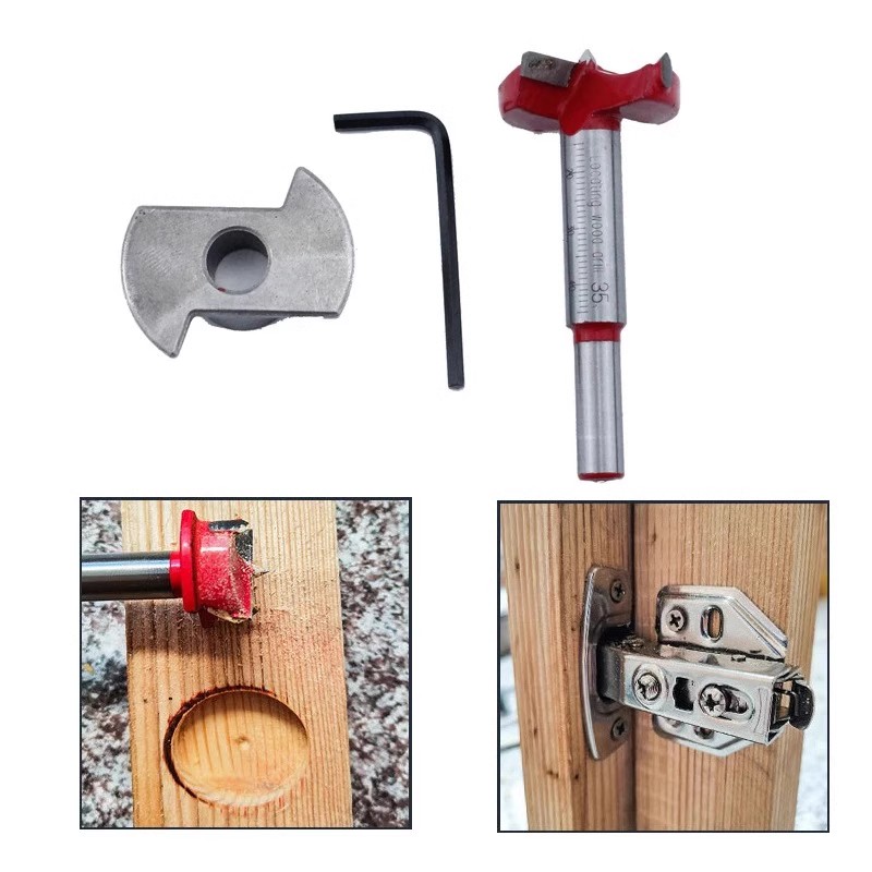Ensemble de gabarit de perçage de charnière 35mm, Guide dissimulé, localisateur de perçage de trous de charnière, ouvre-trou en plastique pour portes et armoires, positionneur d'installation