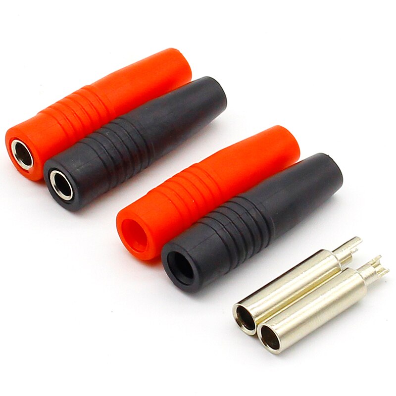 10 Stuks Messing 4Mm Banaan Vrouwelijke Geïsoleerde Jack Plug Draad Soldeer Connector