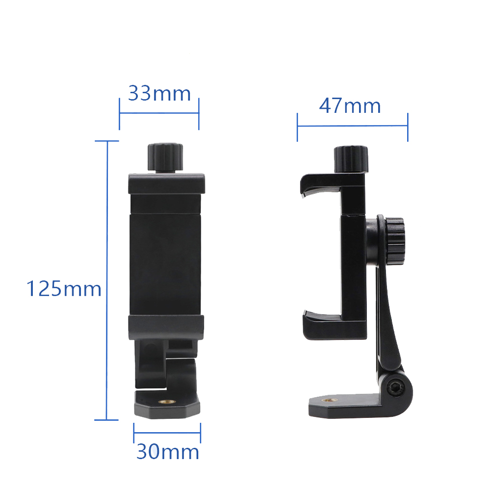 Universeller handy-stativadapter, smartphone-halterung mit verstellbarem clip und 1/4- zoll-schraubloch für handyhalterung