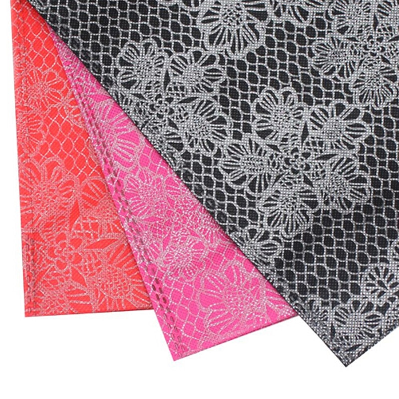 Printing Foldable Black Shopping Bag Tote Folding Pouch Handbags Convenient Large-capacity Storage Bags 3 Style