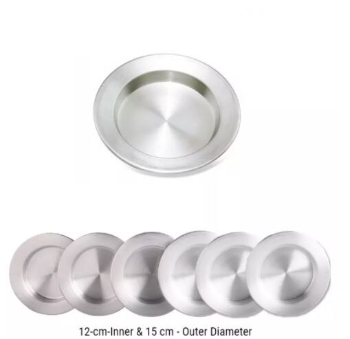 6 pcs Set Kunefe famous dish dessert serving plates presentation tray Hatay antakya kunefe original aluminum plate