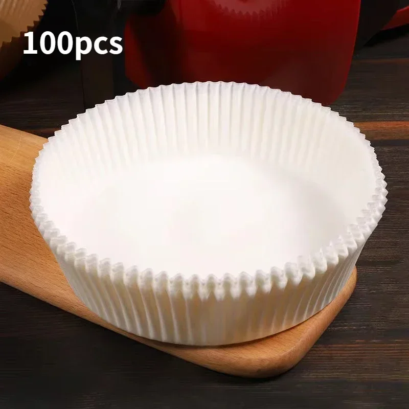 50/100 pezzi di carta antiaderente per alimenti, friggitrice ad aria, carta usa e getta, forno a microonde, carta per friggere, cucina, dessert, barbecue, utensili da forno: Verde militare