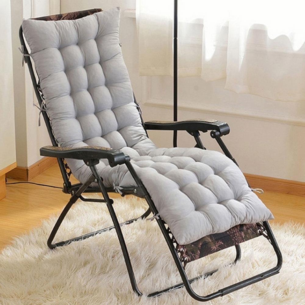 Polyester Fiber Chair Cushion Heat Preservation Seat Pad Comfortable Lounger Pads Sofa Cushions Backyard Supple: gray