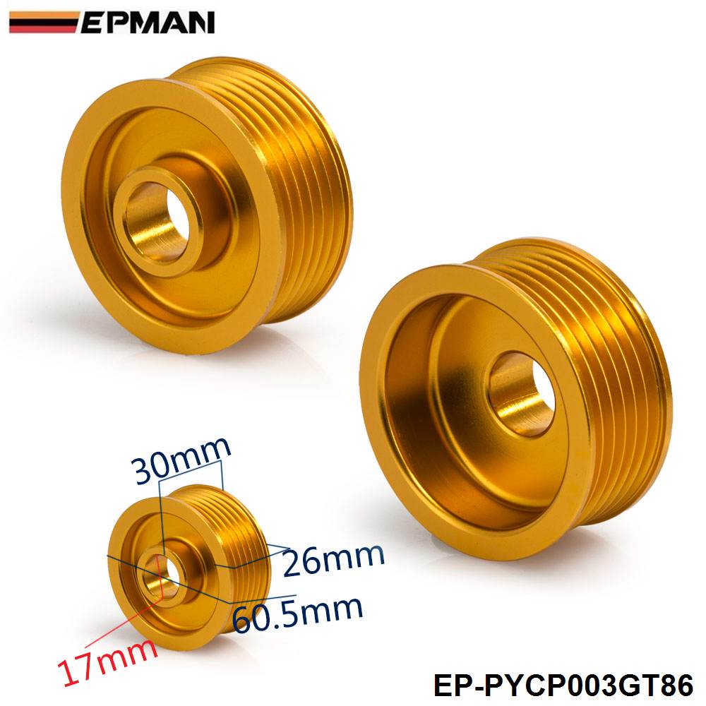 Light Weight Crank Pulley Power Steering For Toyota GT86 Subaru BRZ Scion FRS EP-PYCP003GT
