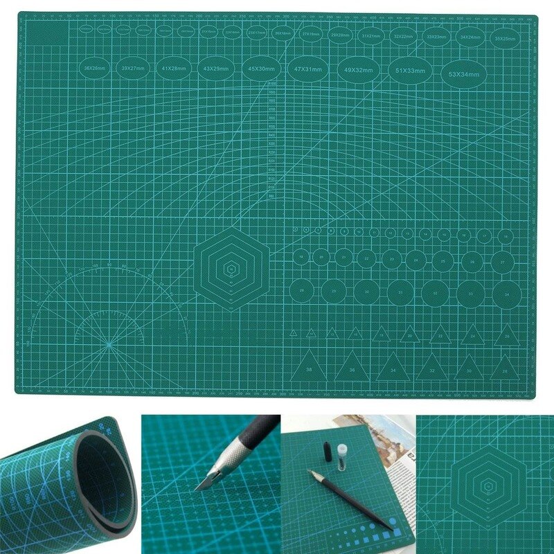 A3/A4/A5 PVC cutting pad double print self healing cutting pad student artist double sided scale cutting board carving board