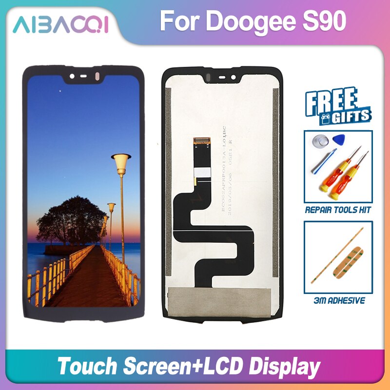 Touch Screen+LCD Display Assembly Replacement For Doogee S30/S40/S55/S60/S68 Pro/S70/S88 Pro/S90/A95 Pro/Shoot 1 Phone: S90 S90 Pro