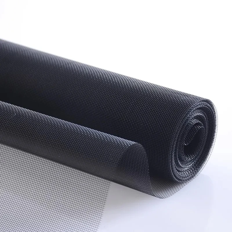 Hjem gør-det-selv myggenet, bruges til at forhindre fluer, myg, katte og hunde i at flyve ud af vinduer. vinduesnet: W80cm*h140cm / Sort