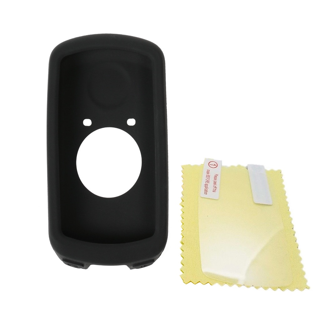 Generieke Bike Gel Skin Case &amp; Screen Protector Cover Voor Garmin Edge 1030 Gps Computer Zwart Case