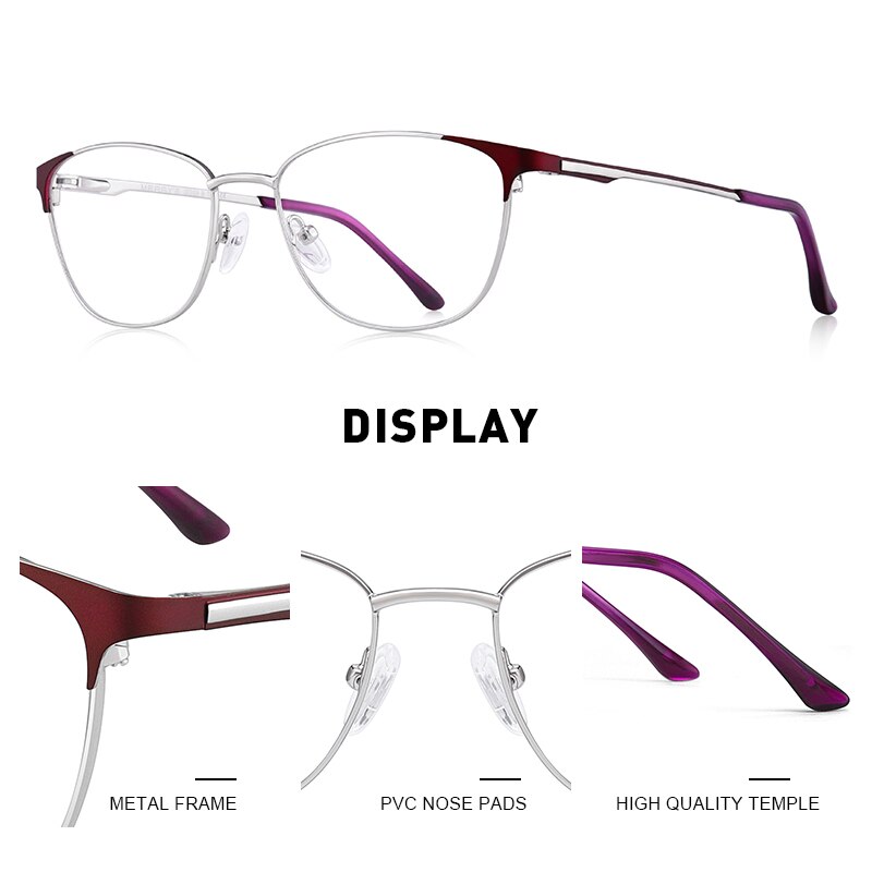 MERRY'S Women Cat Eye Glasses Frame Ladies Optical Eyewear Myopia Prescription Optical Eyeglasses S2053